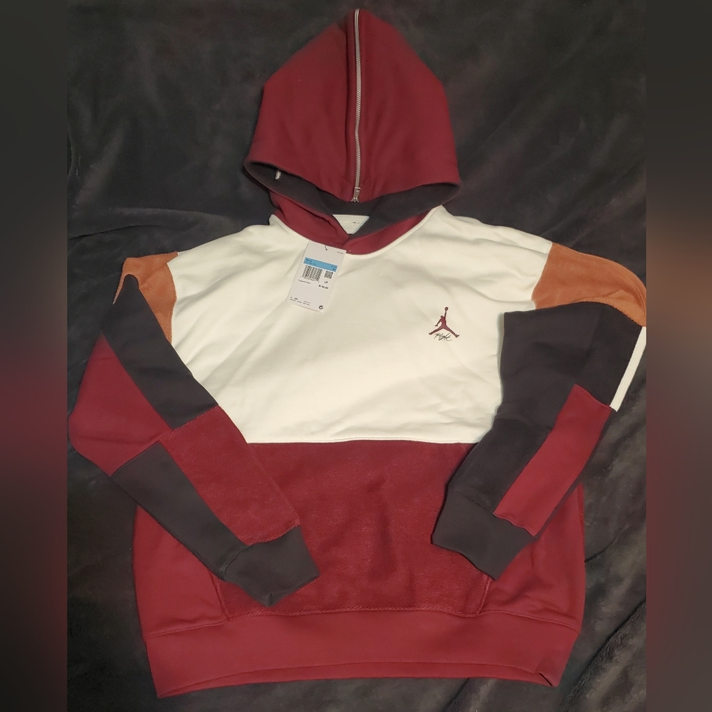 Nike Air Jordan Flight Heritage Heavyweight Hoodie Sweater Sz Medium DV1595 133